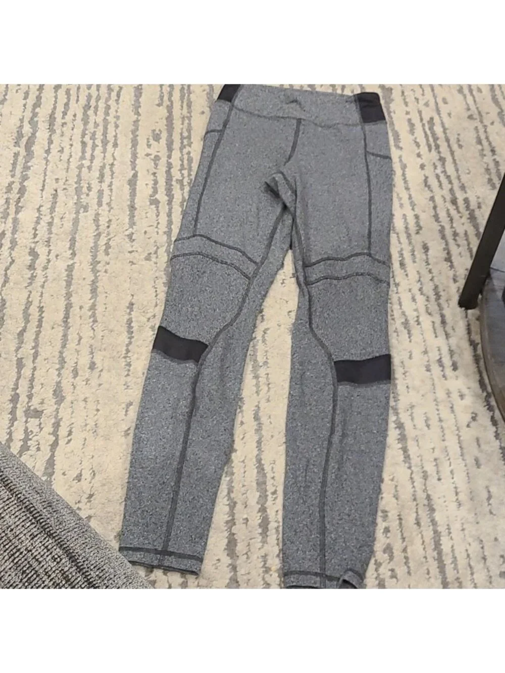 Lululemon Motivate Pant Heathered Speckled Black / Black
